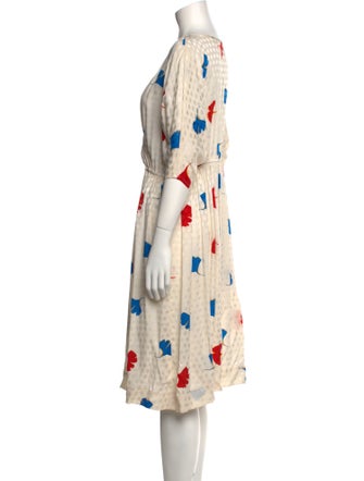 Garfinckel's Silk Midi Length Dress