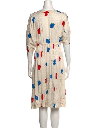 Garfinckel's Silk Midi Length Dress