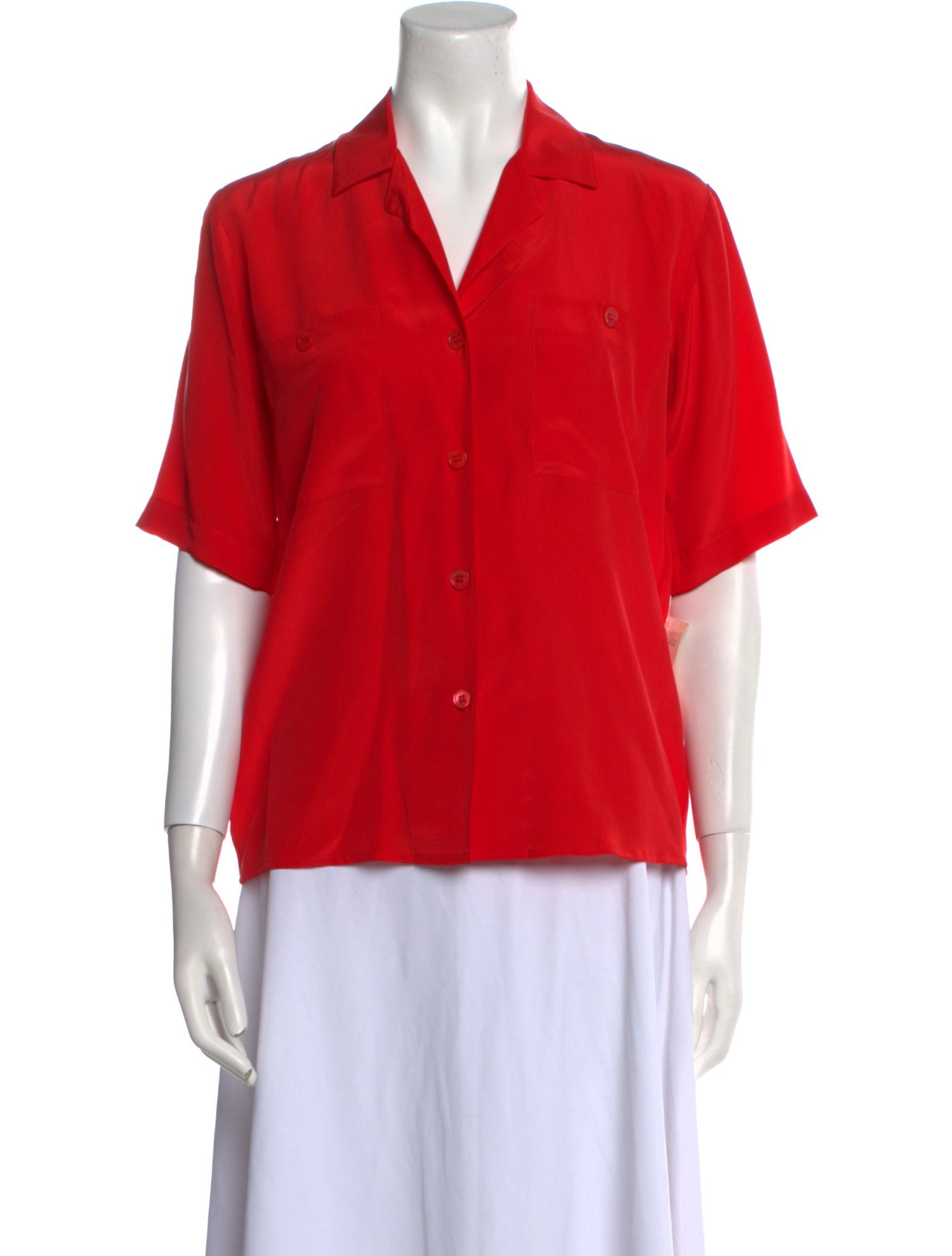 Garfinckel's Silk Short Sleeve Blouse w/ Tags