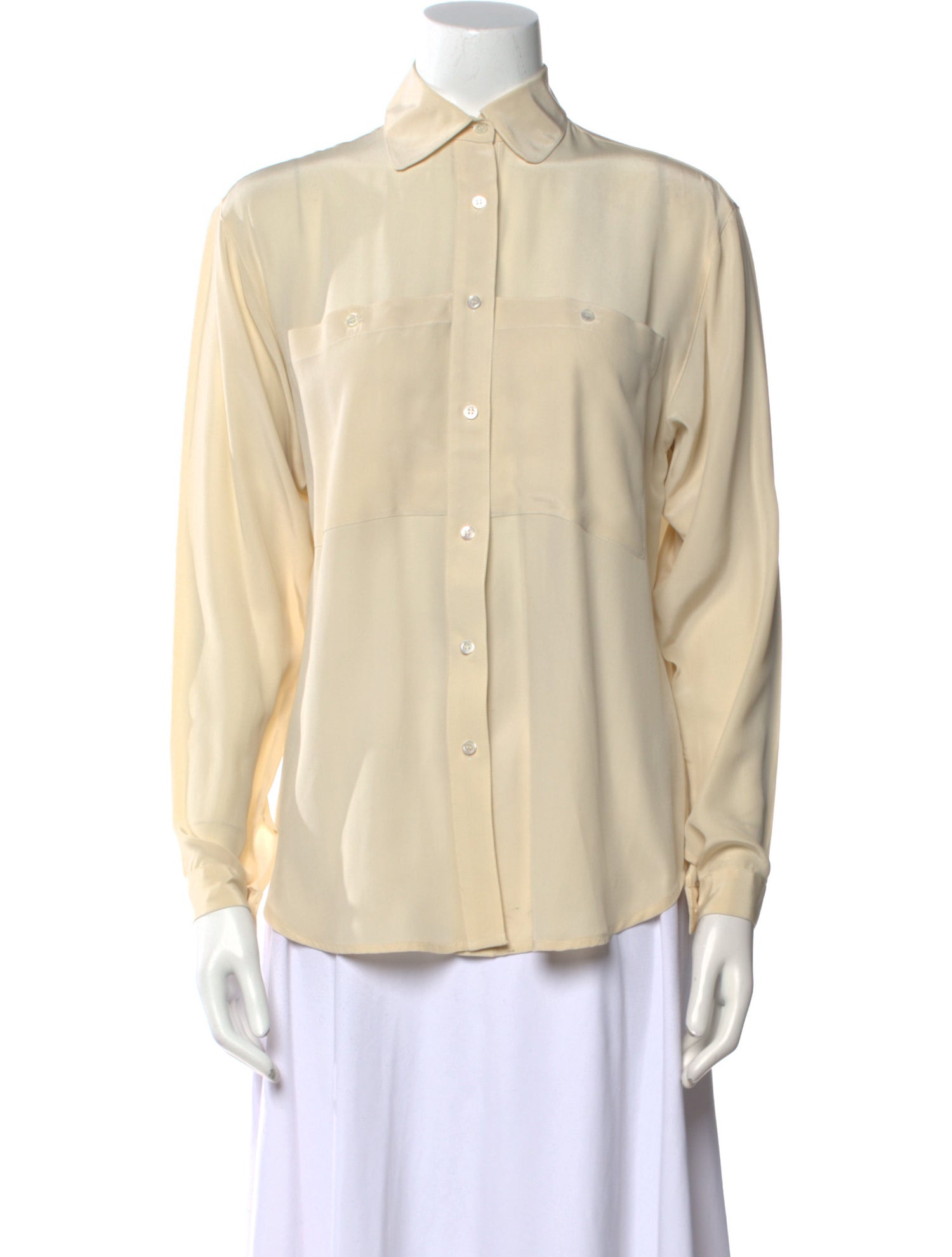 Garfinckel's Long Sleeve Button-Up Top