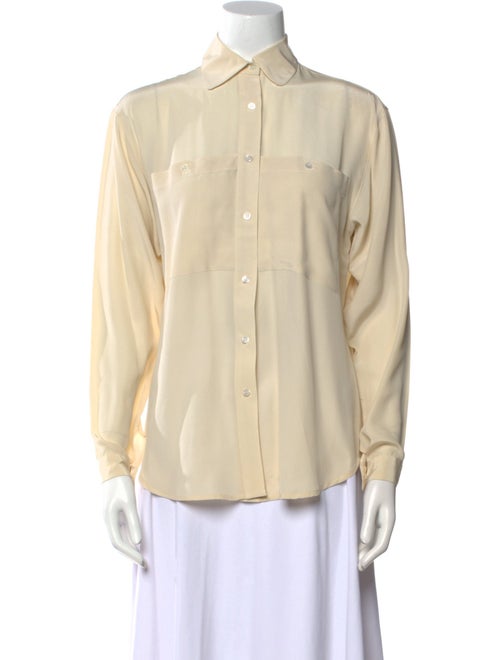 Garfinckel's Long Sleeve Button-Up Top