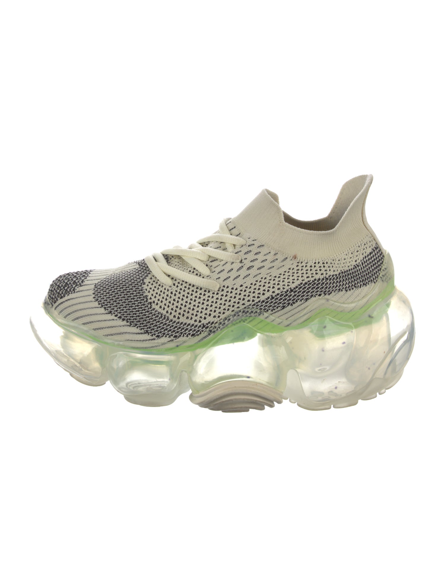 Grounds Nylon Tweed Pattern Chunky Sneakers