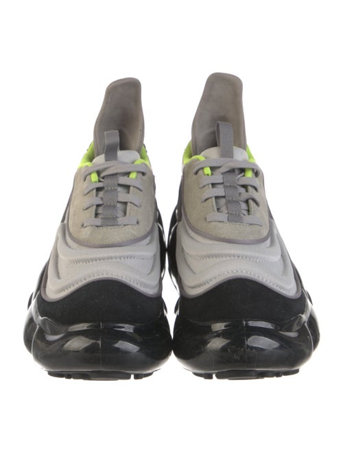 Grounds Leather Colorblock Pattern Sneakers