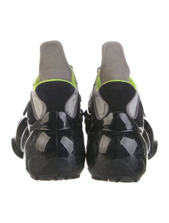 Grounds Leather Colorblock Pattern Sneakers