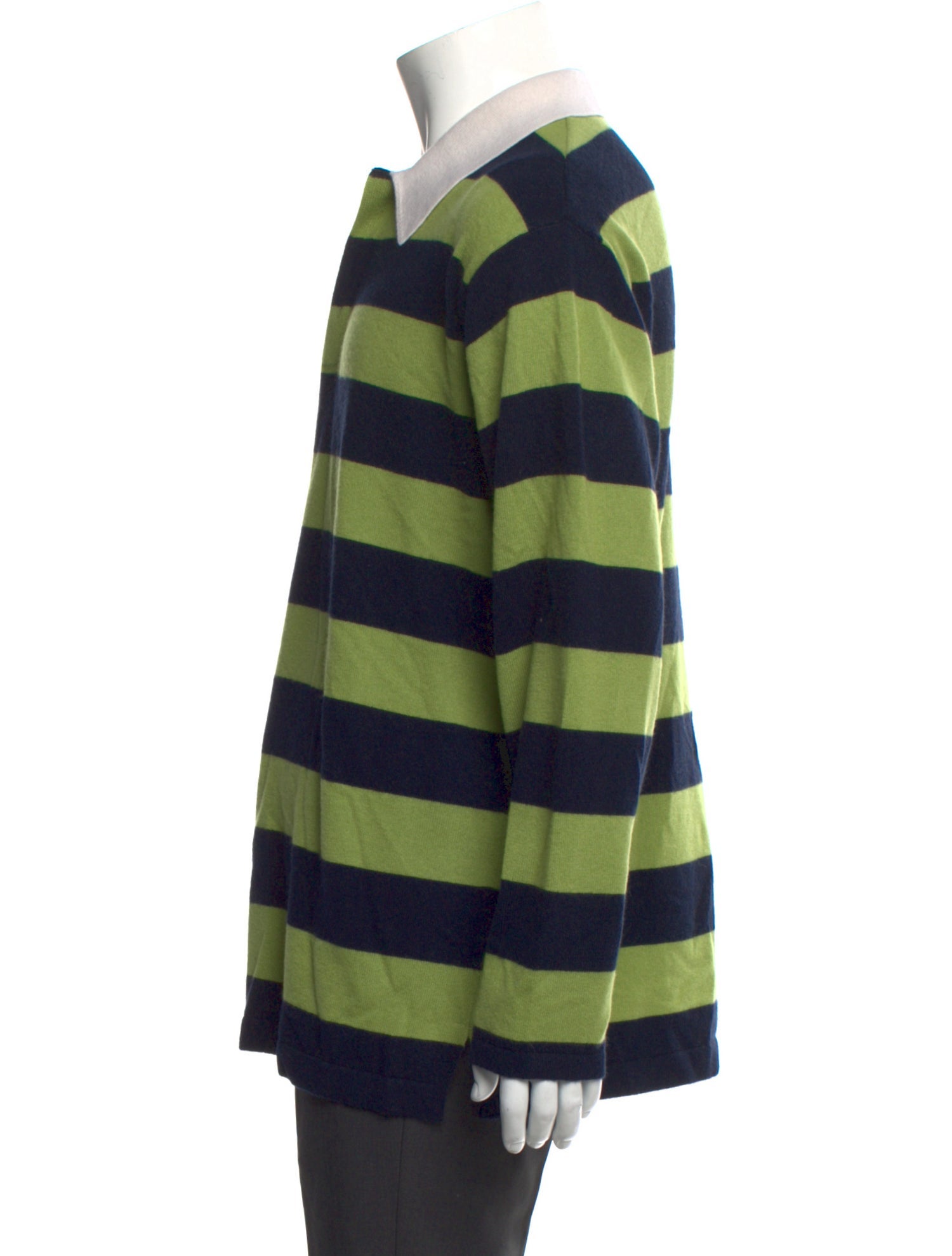 Guest in Residence Cashmere Striped Polo Sweater w/ Tags
