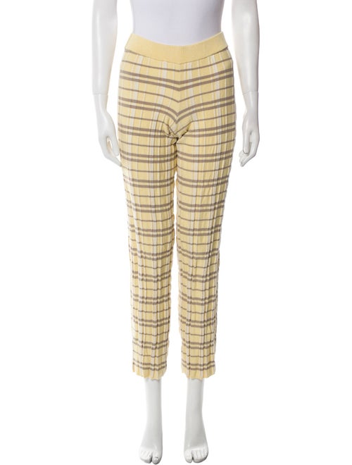 Guest in Residence Silk Plaid Print Pajamas