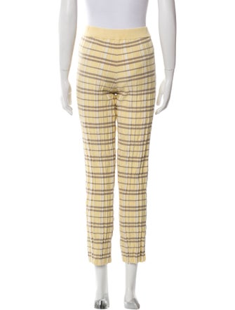 Guest in Residence Silk Plaid Print Pajamas