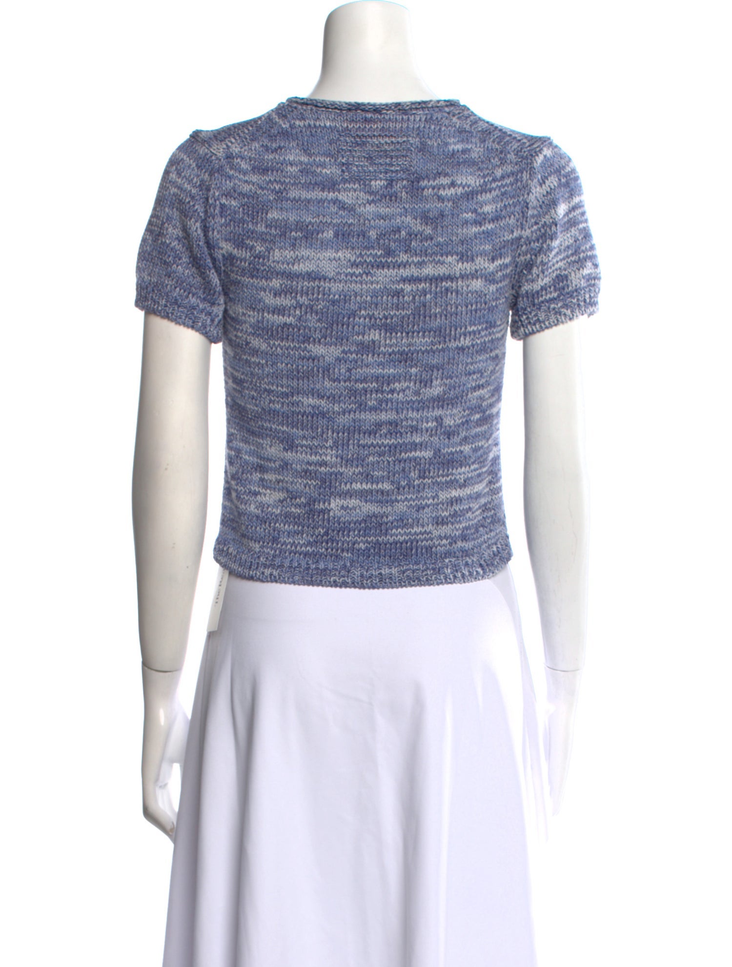 Guest in Residence Crew Neck Short Sleeve Crop Top