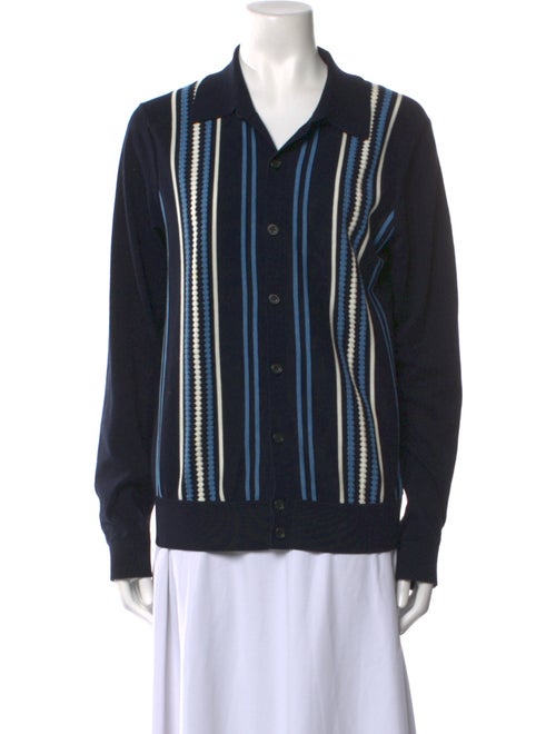 Guest in Residence Striped V-Neck Sweater