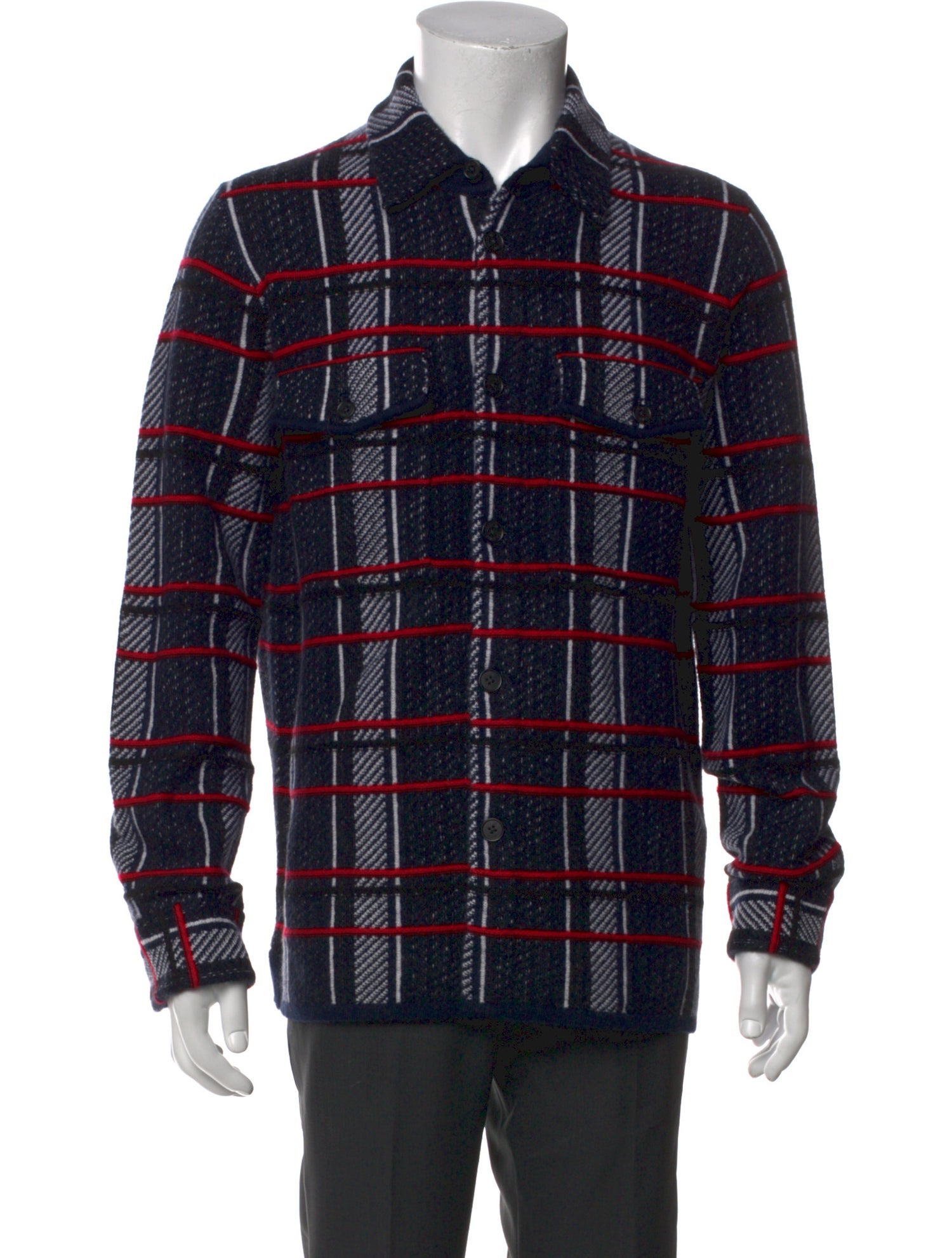 Guest in Residence Cashmere Plaid Print Cardigan