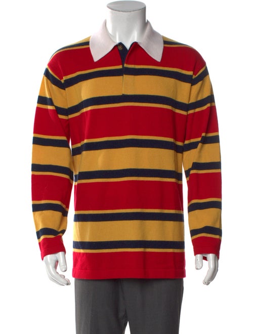Guest in Residence Cashmere Striped Polo Sweater