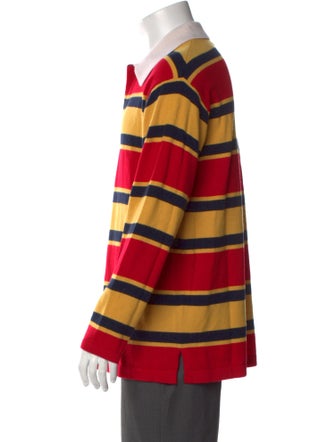 Guest in Residence Cashmere Striped Polo Sweater