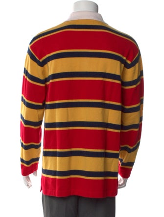 Guest in Residence Cashmere Striped Polo Sweater