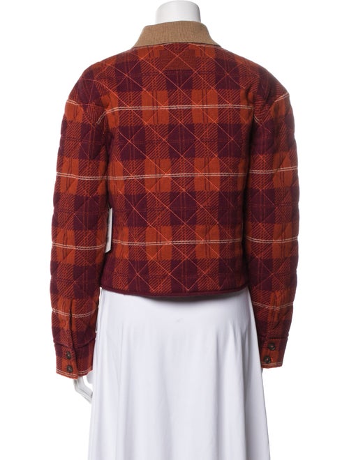 Guest in Residence Wool Plaid Print Jacket