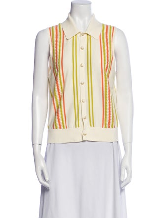 Guest in Residence Striped Sleeveless Top