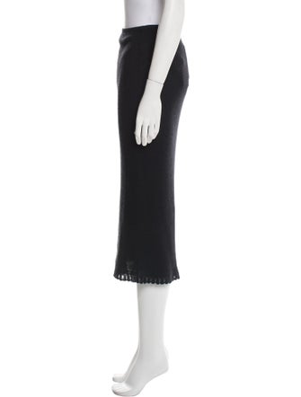 Guest in Residence Cashmere Midi Length Skirt