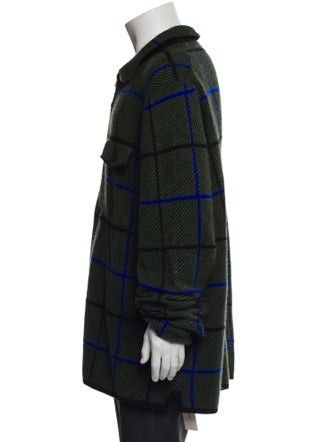 Guest in Residence Cashmere Plaid Print Cardigan