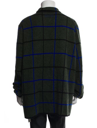 Guest in Residence Cashmere Plaid Print Cardigan