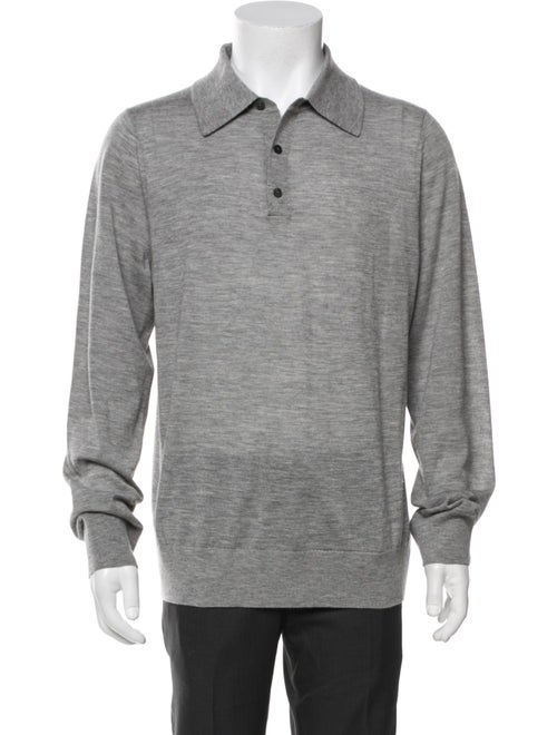 Guest in Residence Cashmere Collar Polo Shirt
