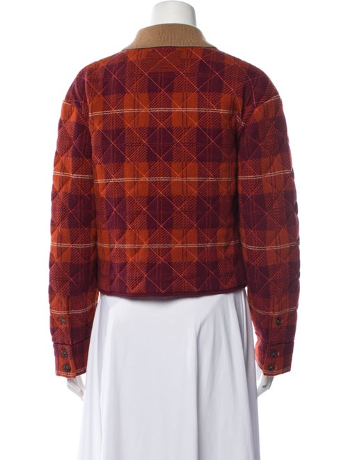 Guest in Residence Wool Plaid Print Jacket