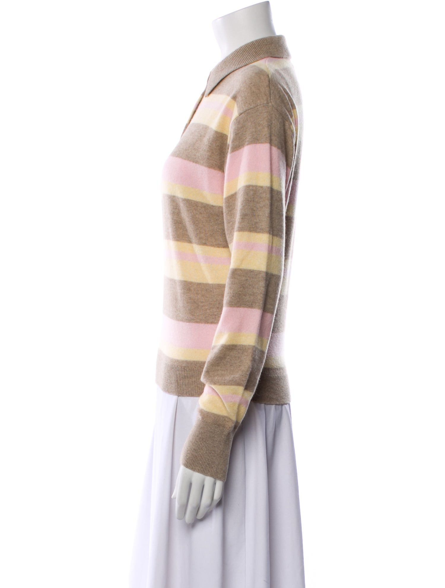 Guest in Residence Cashmere Striped Sweater