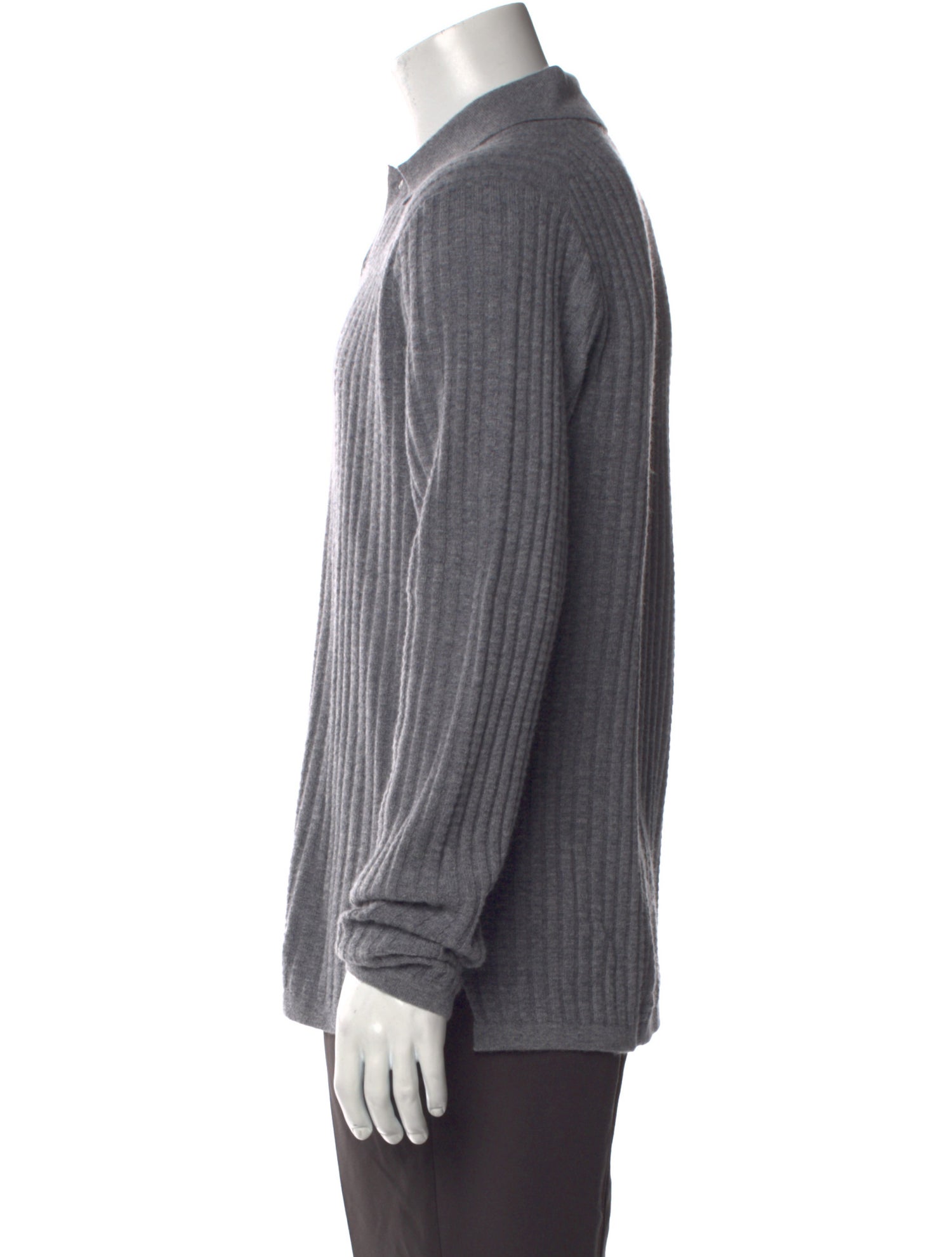 Guest in Residence Cashmere Mock Neck Polo Sweater
