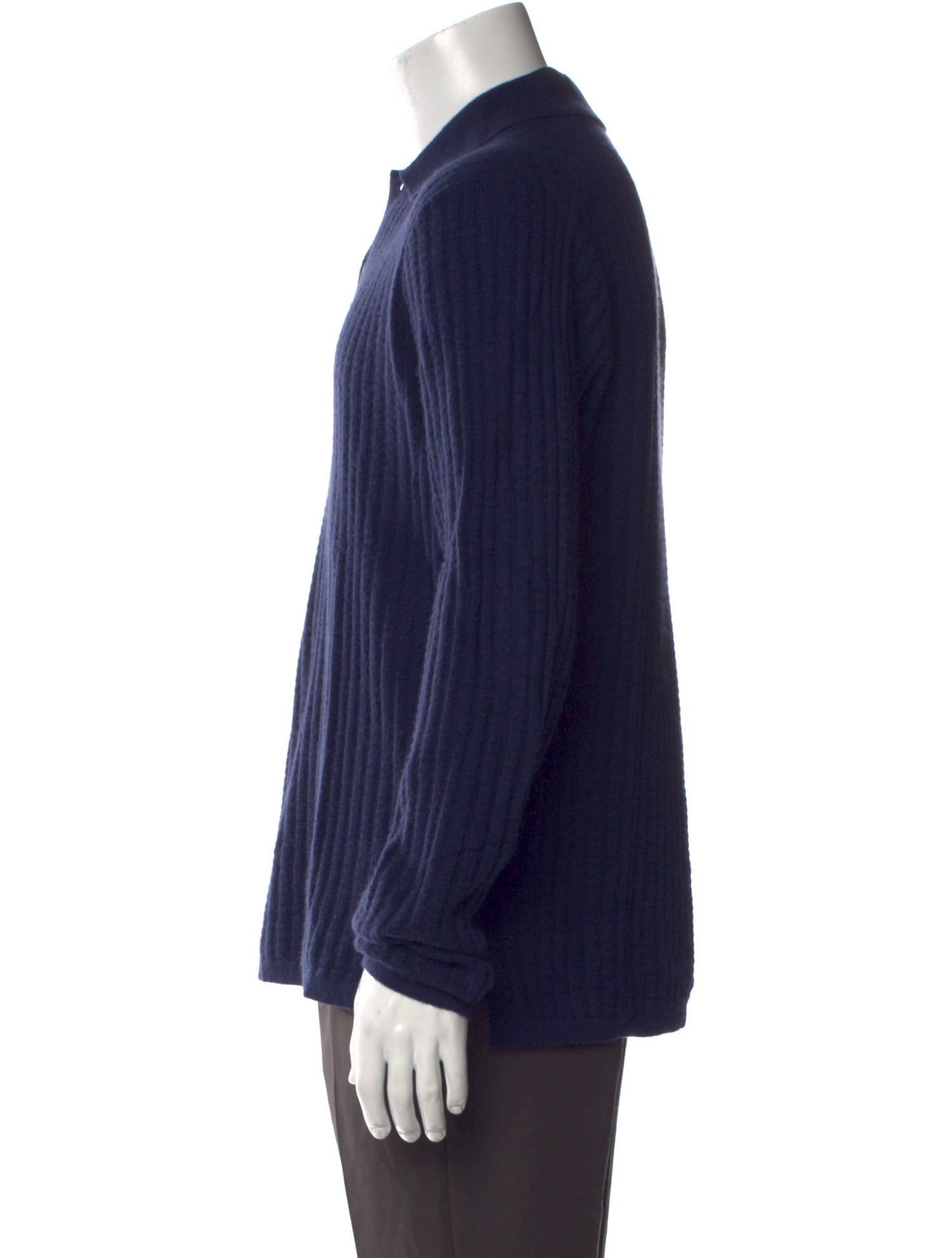 Guest in Residence Cashmere Crew Neck Polo Sweater
