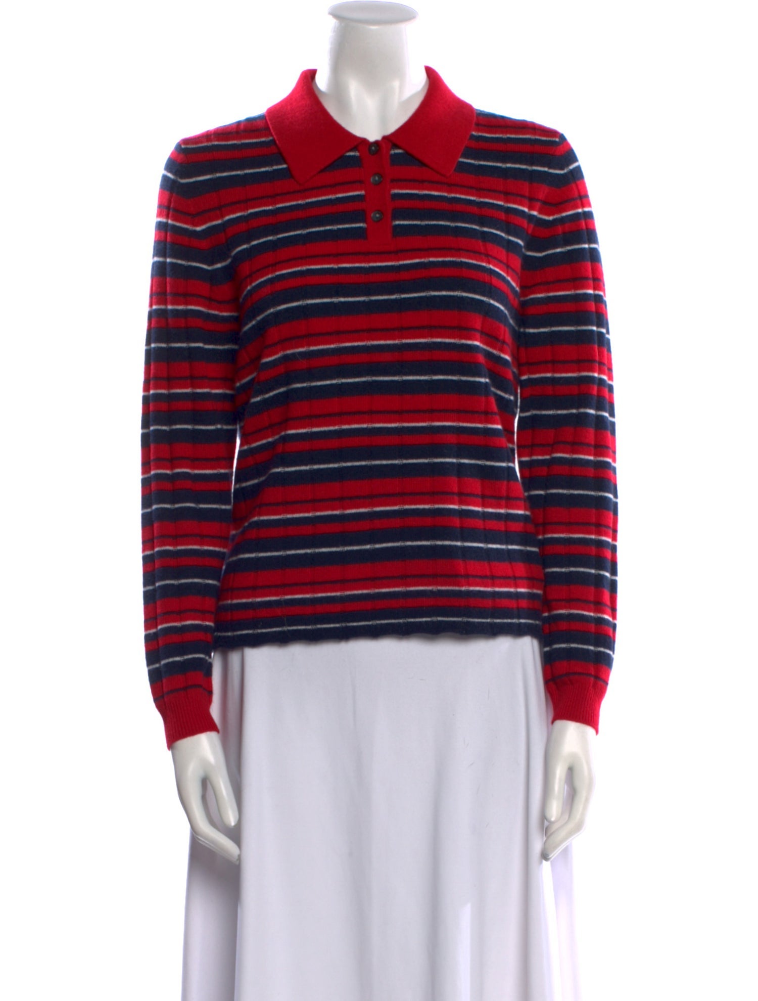 Guest in Residence Cashmere Striped Sweater