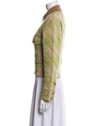 Guest in Residence Wool Plaid Print Utility Jacket