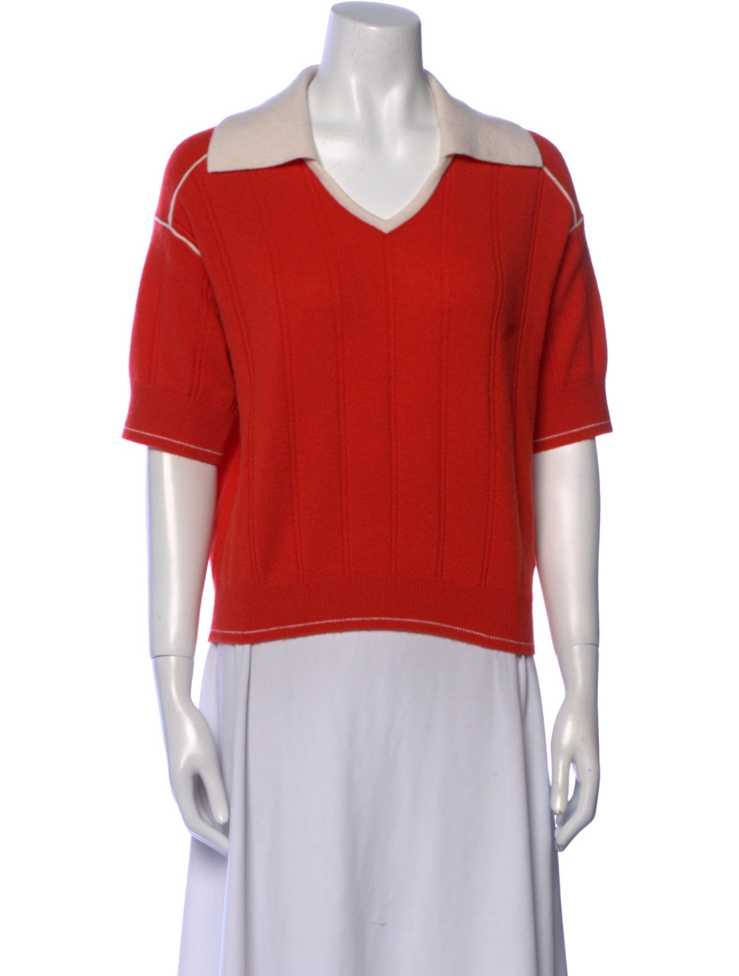 Guest in Residence Cashmere V-Neck Sweater w/ Tags