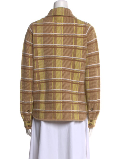 Guest in Residence Cashmere Plaid Print Sweater