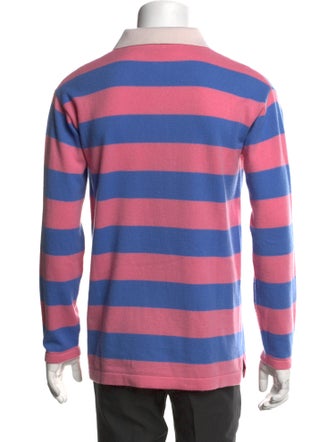 Guest in Residence Cashmere Striped Polo Shirt