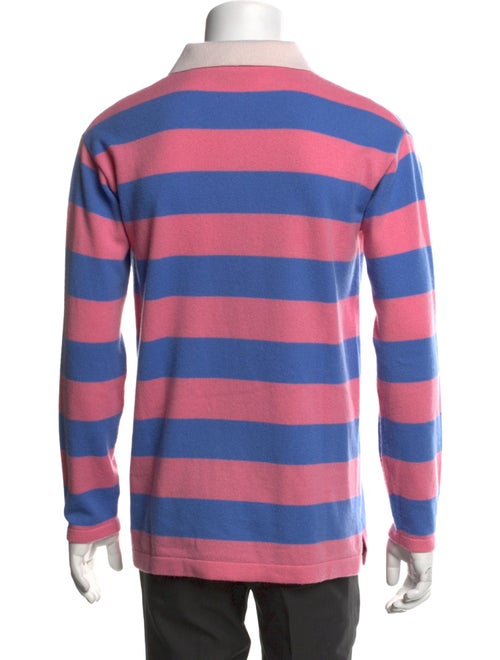 Guest in Residence Cashmere Striped Polo Shirt