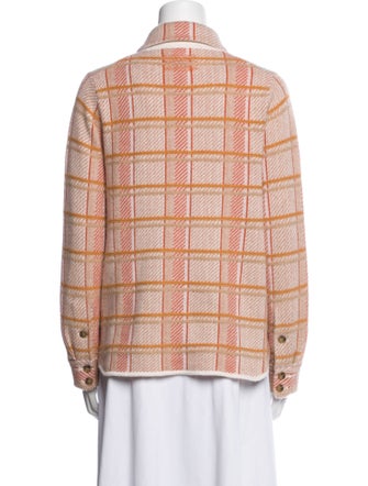 Guest in Residence Cashmere Plaid Print Blazer