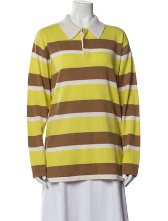 Guest in Residence Cashmere Striped Sweater