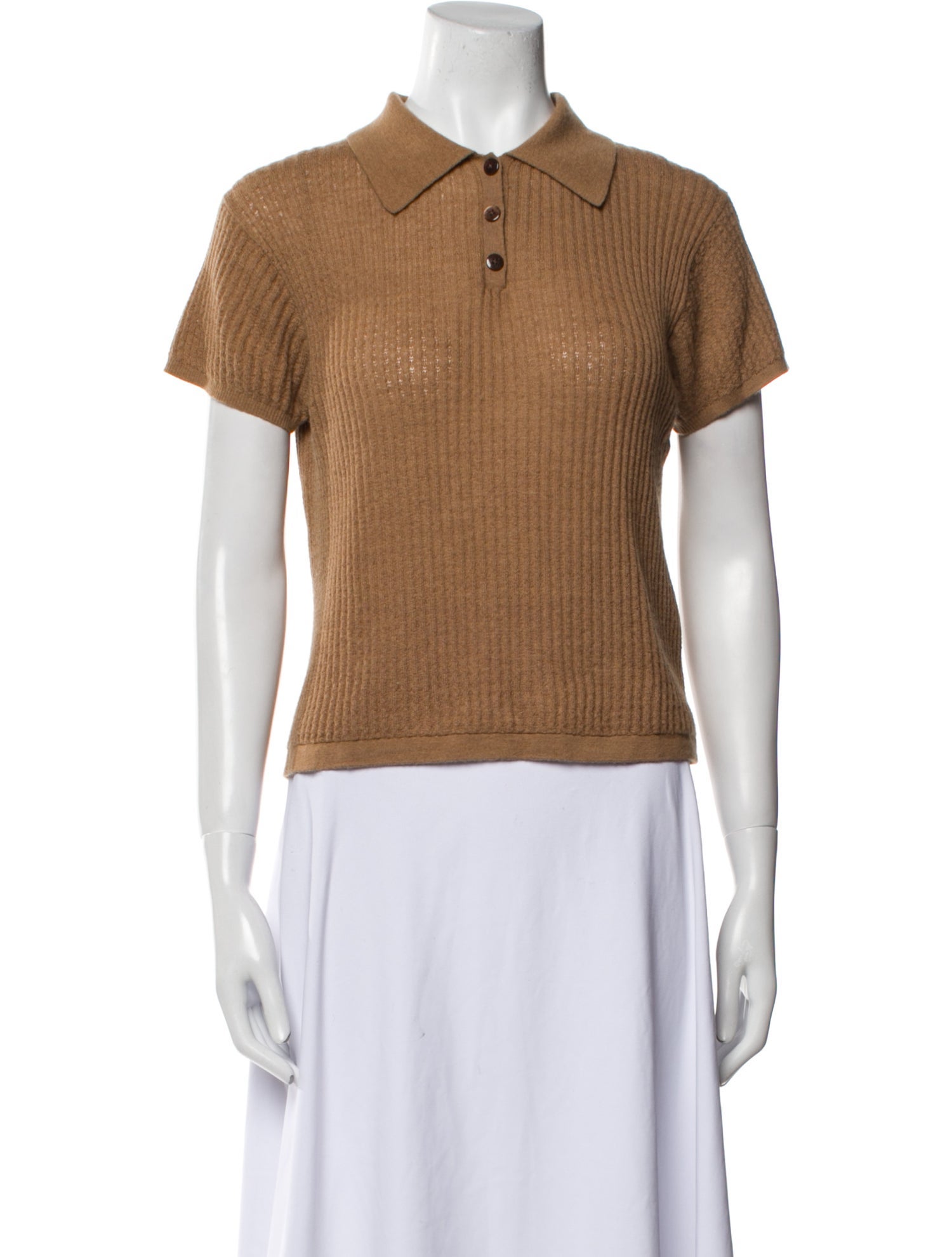 Guest in Residence Cashmere Short Sleeve Polo