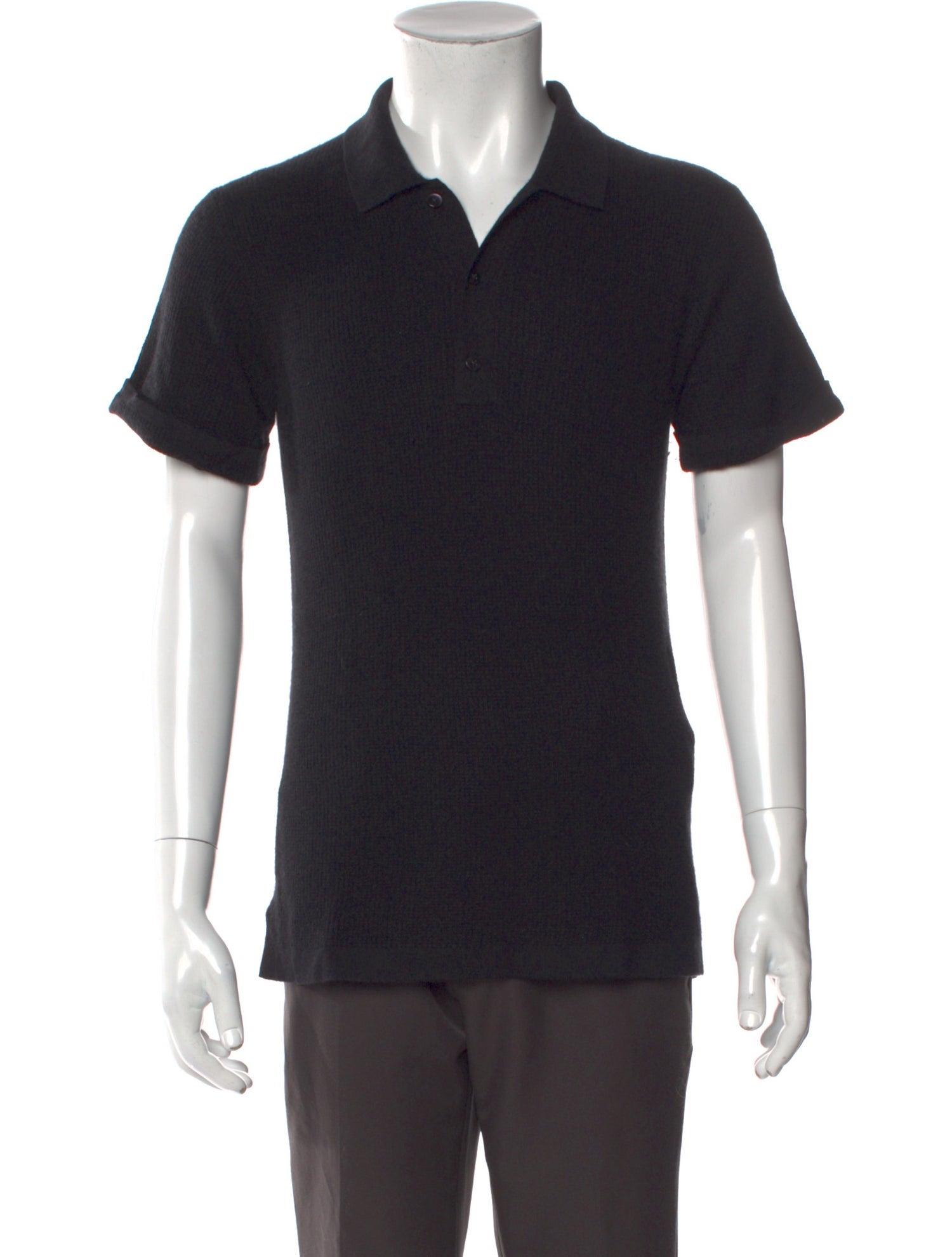 Guest in Residence Cashmere V-Neck Polo Sweater