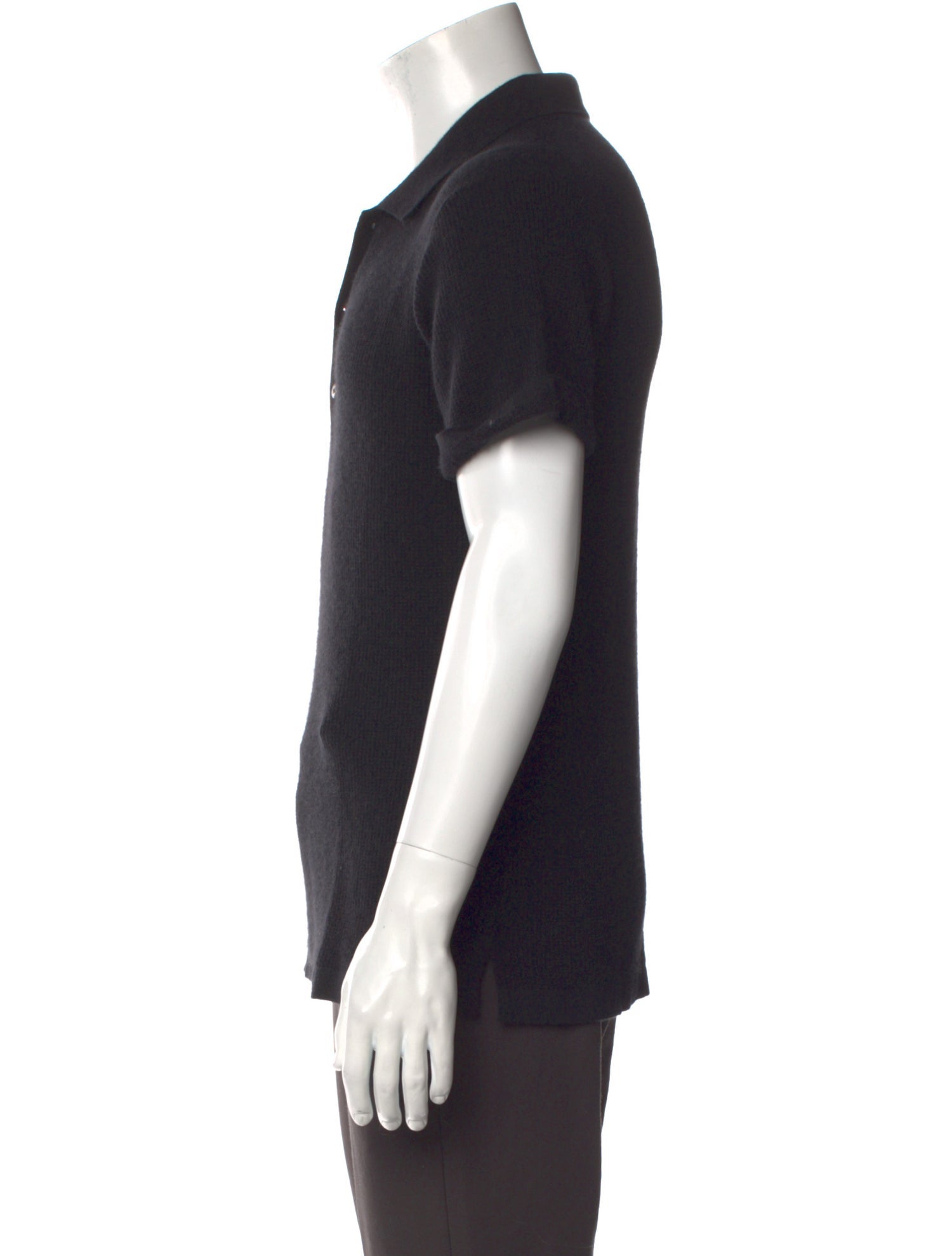 Guest in Residence Cashmere V-Neck Polo Sweater