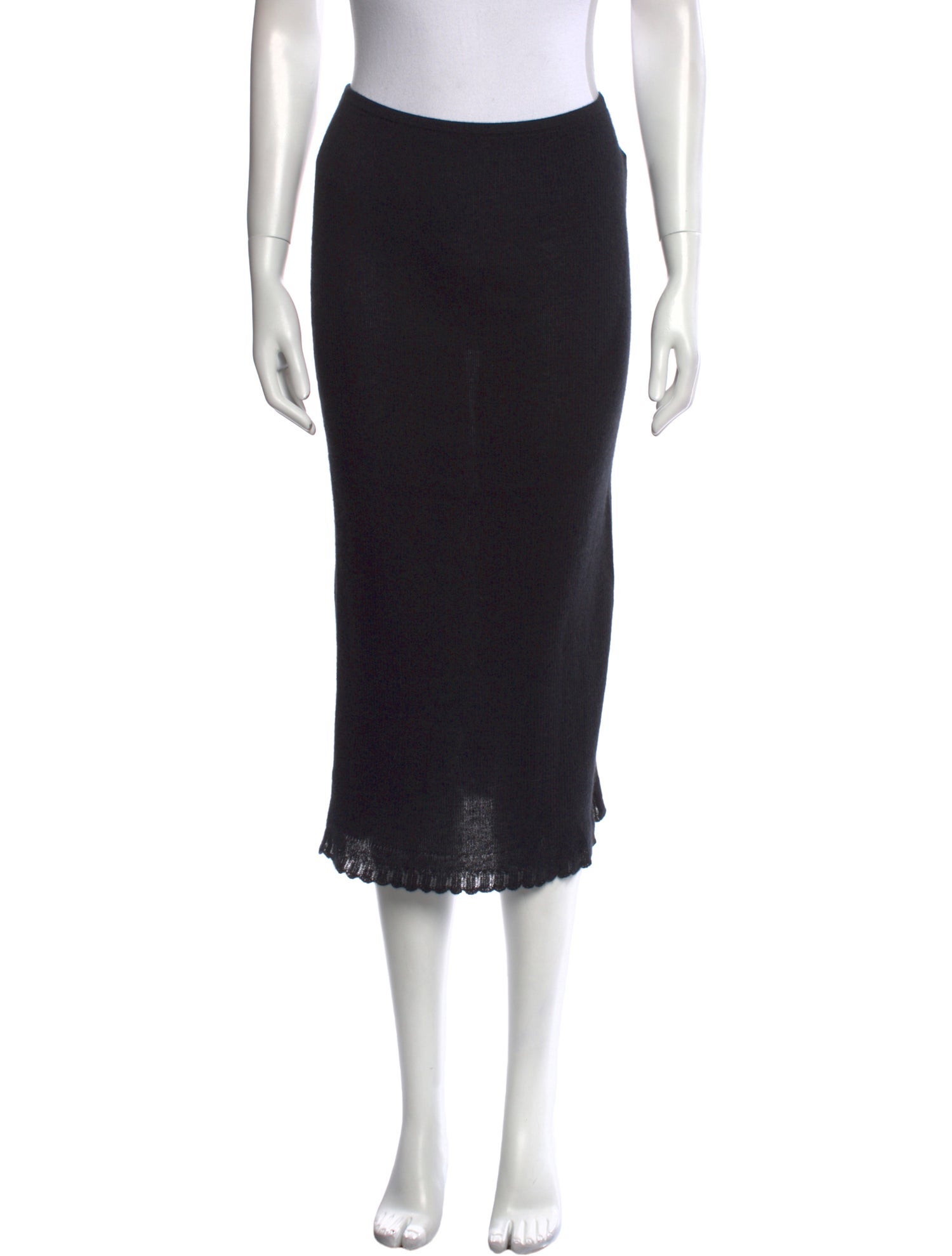 Guest in Residence Cashmere Midi Length Skirt
