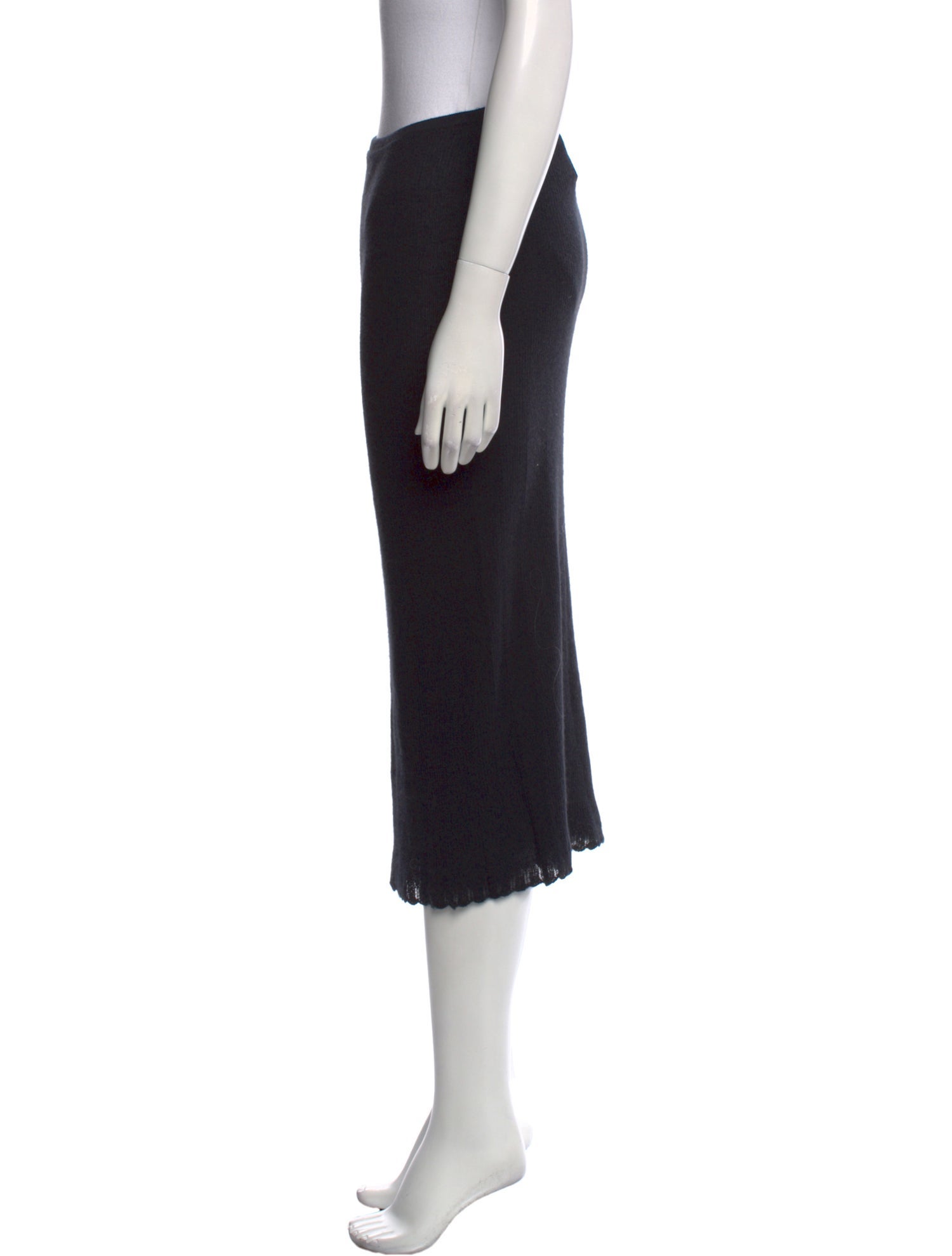 Guest in Residence Cashmere Midi Length Skirt