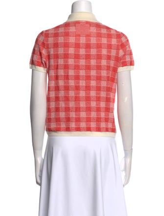 Guest in Residence Silk Plaid Print Polo