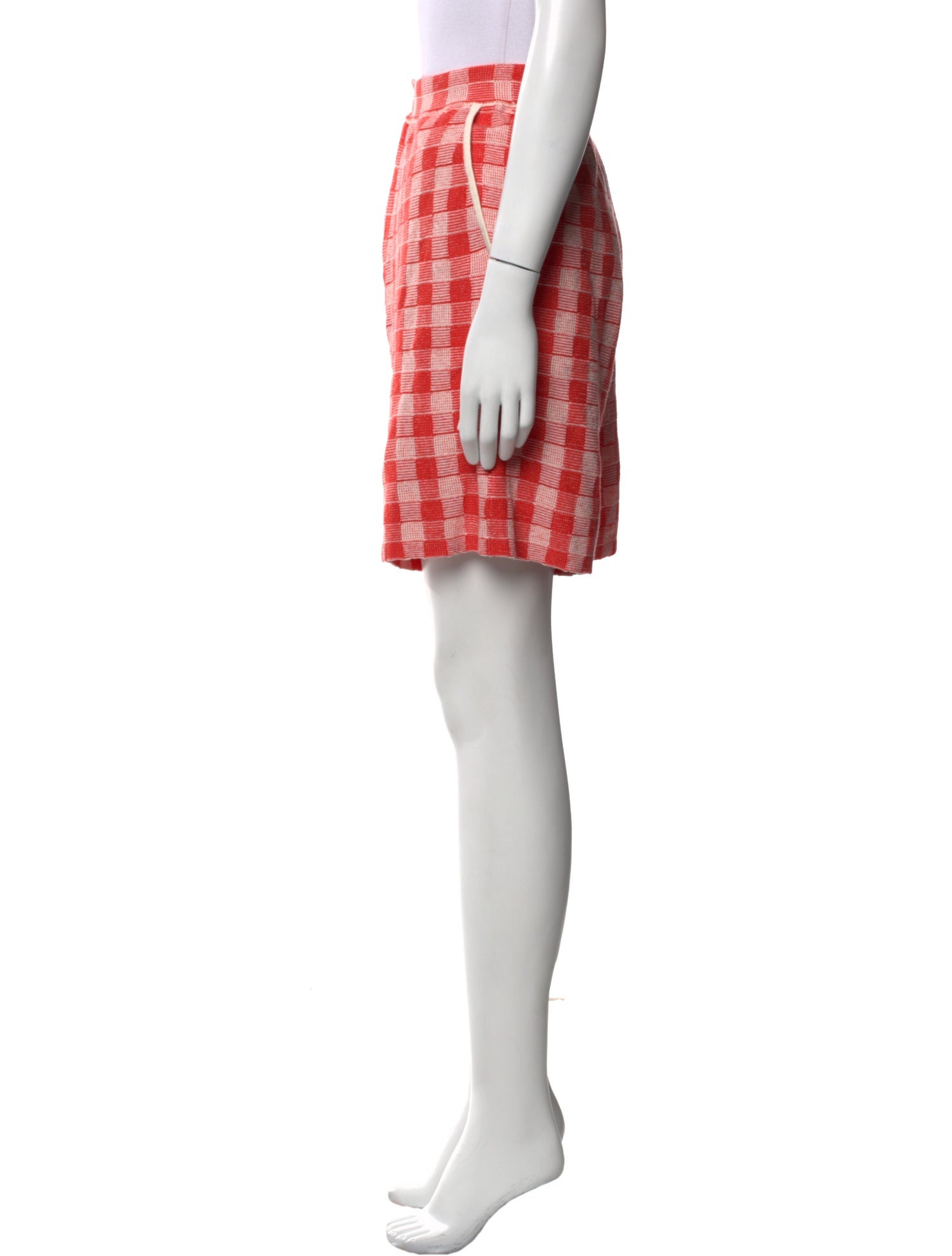 Guest in Residence Plaid Print Knee-Length Shorts