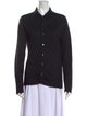 Guest in Residence Cashmere Long Sleeve Button-Up Top