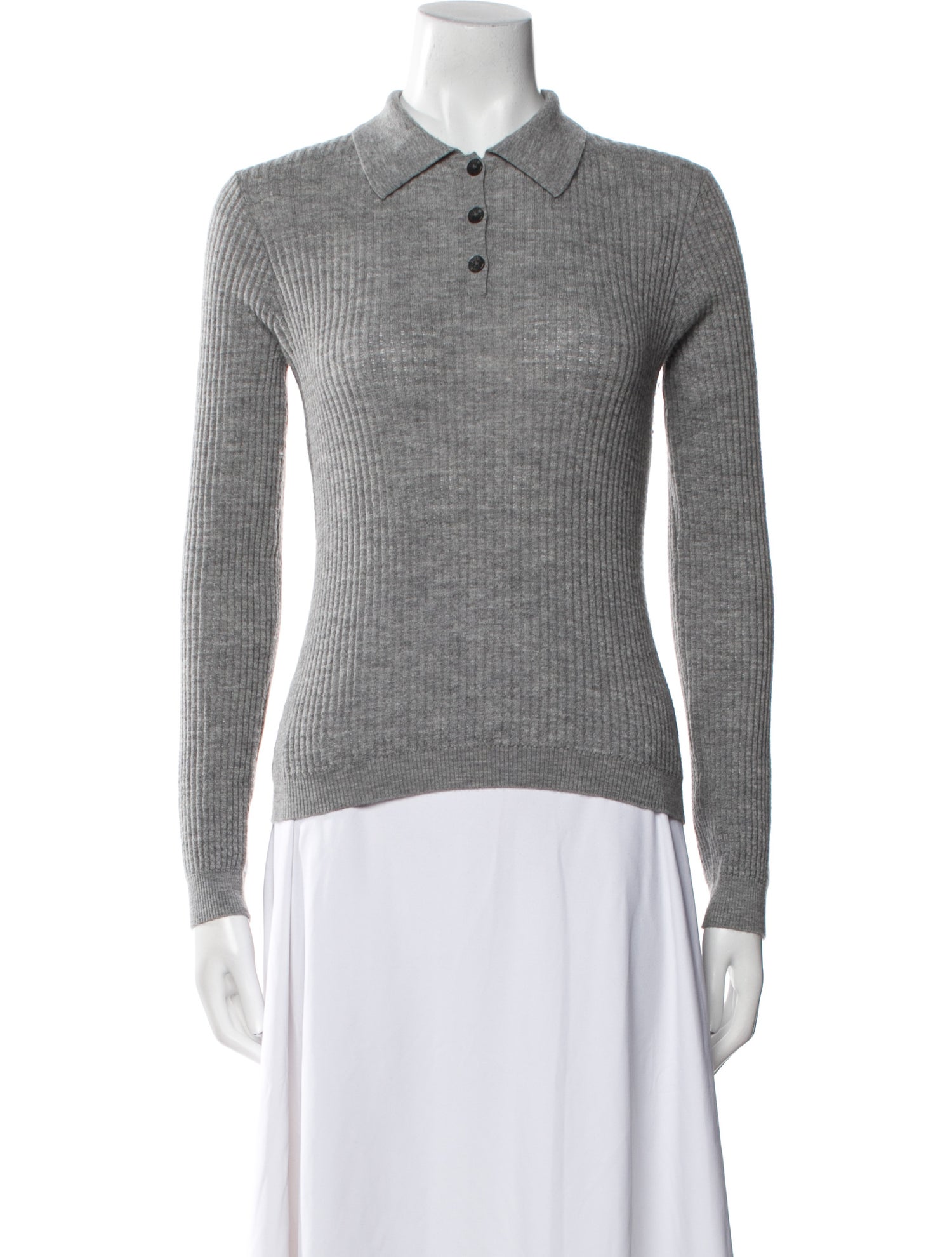 Guest in Residence Cashmere Long Sleeve Polo