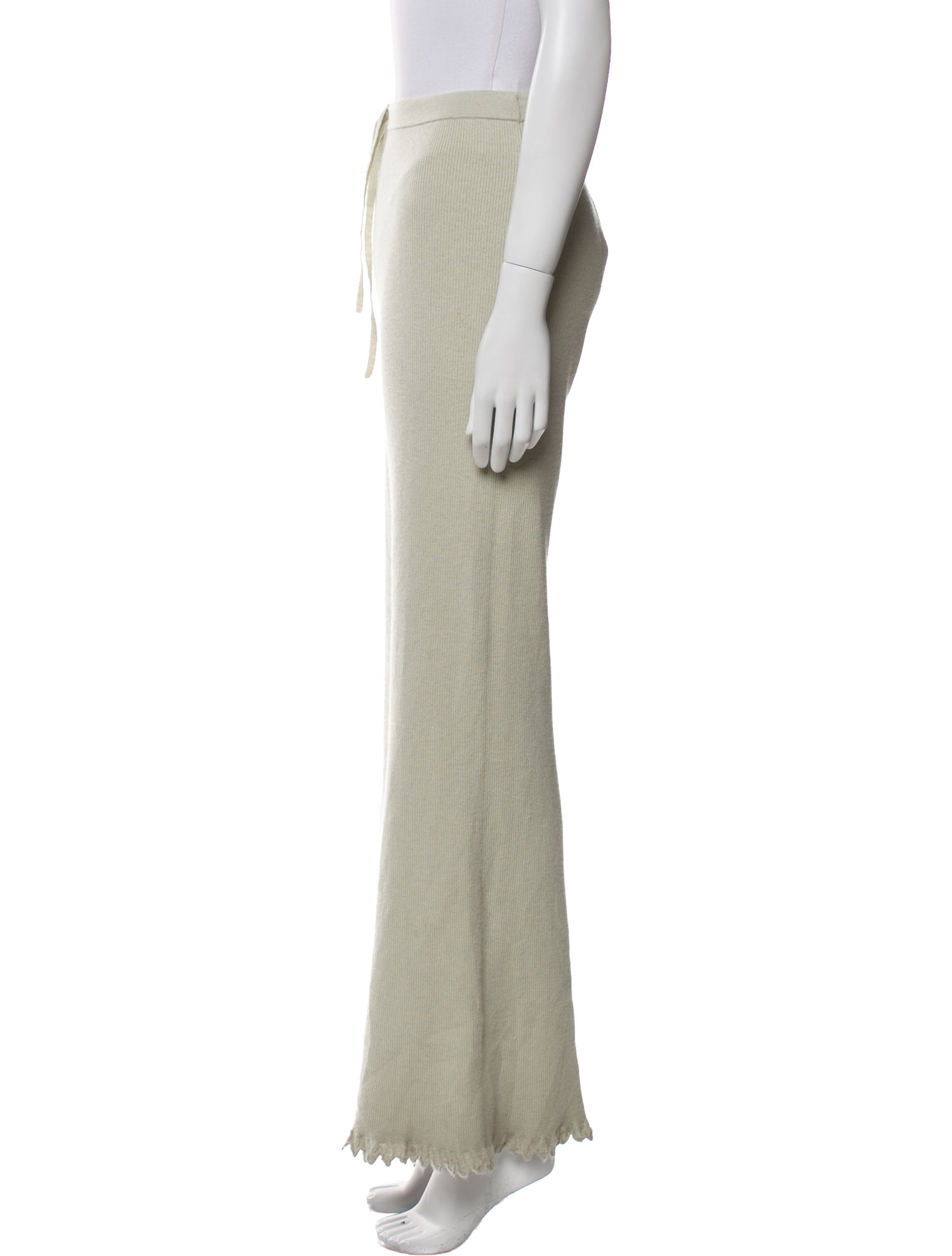 Guest in Residence Cashmere Ruffle Embellishment Sweatpants