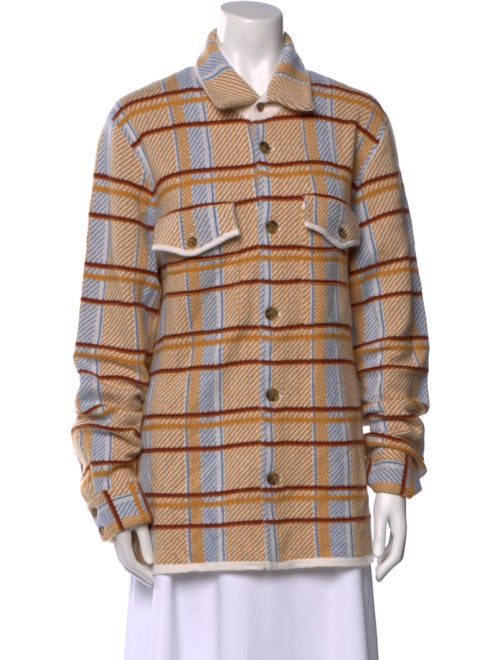 Guest in Residence Cashmere Plaid Print Sweater
