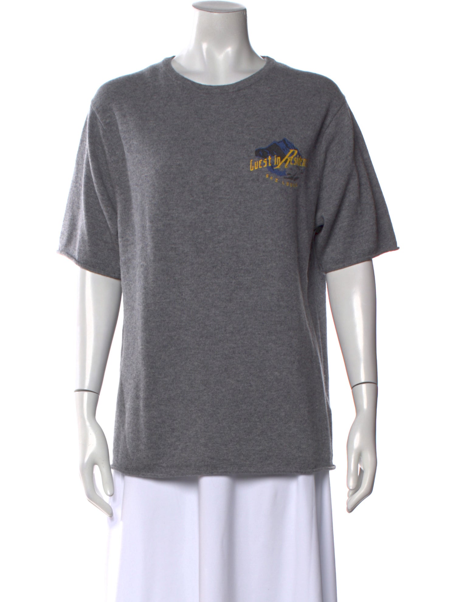 Guest in Residence Cashmere Graphic Print Sweater