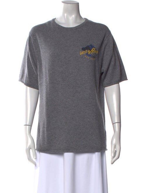 Guest in Residence Cashmere Graphic Print Sweater