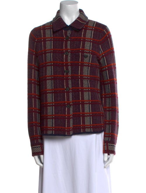 Guest in Residence Cashmere Plaid Print Sweater