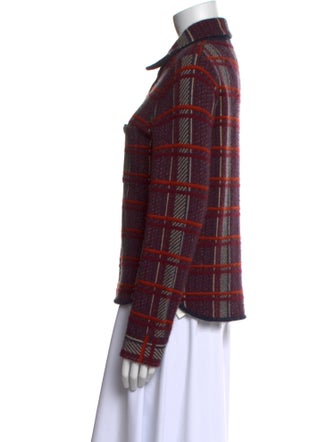 Guest in Residence Cashmere Plaid Print Sweater